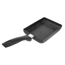 Tamagoyaki Pan Non-Stick Square Omelette Pan with Plastic Handle for Pancakes, Crepes, Fried Eggs, 20cm Skillet