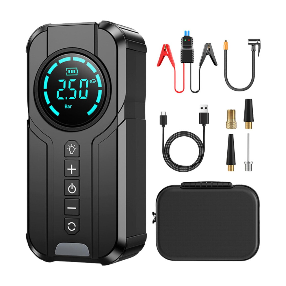 Tire Inflator Portable Air Compressor Cordless Electric Pump For Fast Inflation Of Car And Motorcycle Tires, Compact Design 6447073355165
