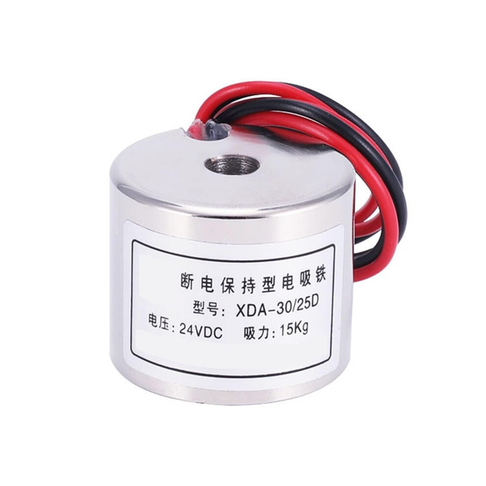 Electromagnet 30/25D 15Kg Suction Force 12V/24V Voltage Compatible Heavy-Duty Magnetic Lifter 6447073355288
