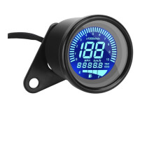 Motorcycle Odometer Digital GPS Speedometer 12V Adjustable Backlight Tachometer Trip Meter Universal Fit