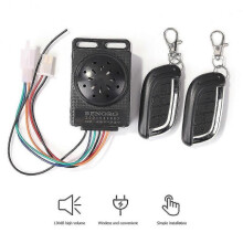 36V-72V Electric Scooter Alarm System Dual Remote Control Security Moped Alarm Accessories Waterproof Bicycle Alarm 110dBAnti-theft~9421