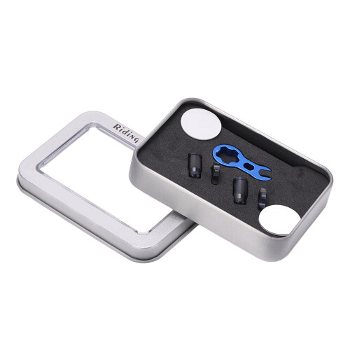 RISK 7pcs Titanium Alloy Bicycle Presta Valve Cap 2