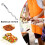 Meat Fork Stainless Steel Carving Fork with Non-Slip Handle Anti-Scalding Multi-Function Kitchen Tool for BBQ 2
