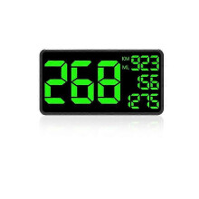 Large Screen Universal Gps Speedometer with Overspeed Warning System for Bicycle (101 X 55mm, Black)