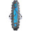 Solid Big Blue Copper Long Oval Turquoise Ring Boho Vintage Jewelry,10 Adorable 1