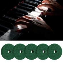 180pcs Green Pure Wool Piano Felt Pads, 22mm, 5.2mm Thickness