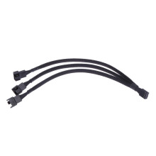 PWM Fan Splitter 4pin Adapter Cable 1 To 3 Way for PC CPU Cooling Fans Extension Power Cable Compatible with 12V Systems