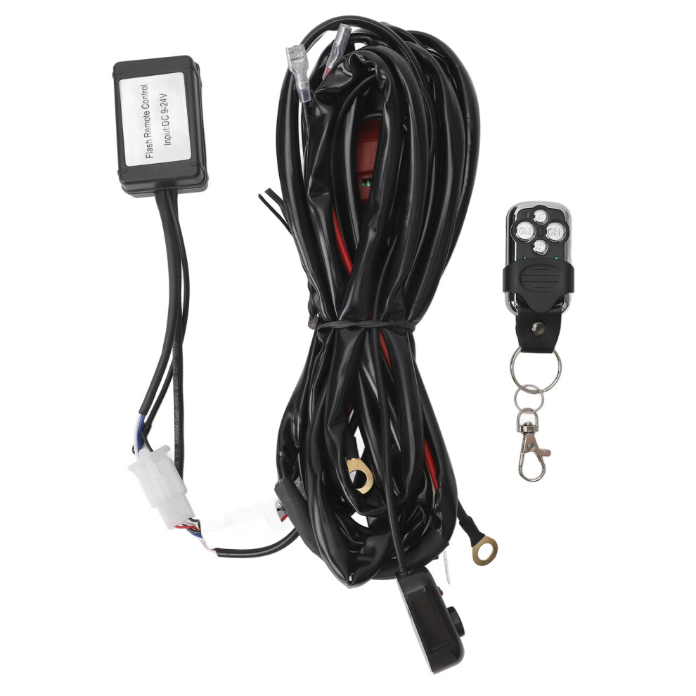 Dc12v Remote Wiring Harness Kit 9.84Ft 40A 16Awg Light 8320539771793