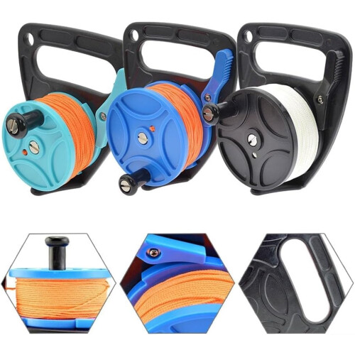 Multi Purpose Scuba Dive Reel, Plastic, 46m/83m Line Control, Durable Diving Accessory for Underwater Exploration 2