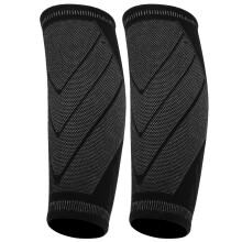 Unisex Nylon Neopren Schienbeinschoner für Laufen, Basketball, Fußball S M L Schwarz