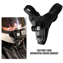 Motorcycle Helmet Chin Strap Mount for GoPro Hero 5/6/7 Action Sports Camera Full Face Mount Accessories