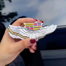 (Gold) 3D Metal Sticker Logo for Cadillac Seville XT4 CT4 CT5 ATS SLR STS EXT CTS Escalade Coupe Auto Side Emblem Badge Car Accessories