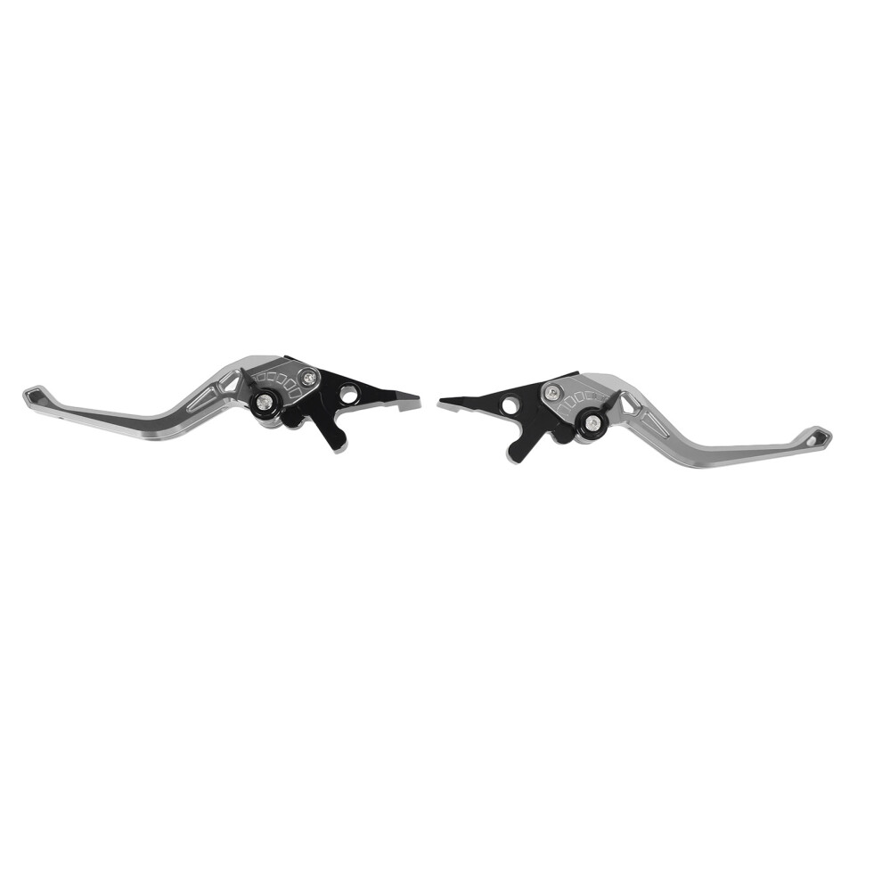 1 Pair Motorcycle Clutch Brake Lever Aluminum Silver 8320539771960