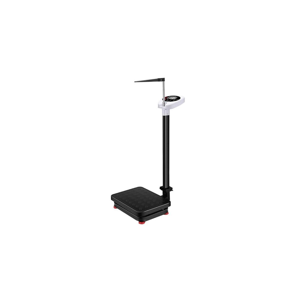 Digital Body Weight Scale with Height Measurement - LCD Display, 200kg Capacity, High Precision, Home Health Monitor