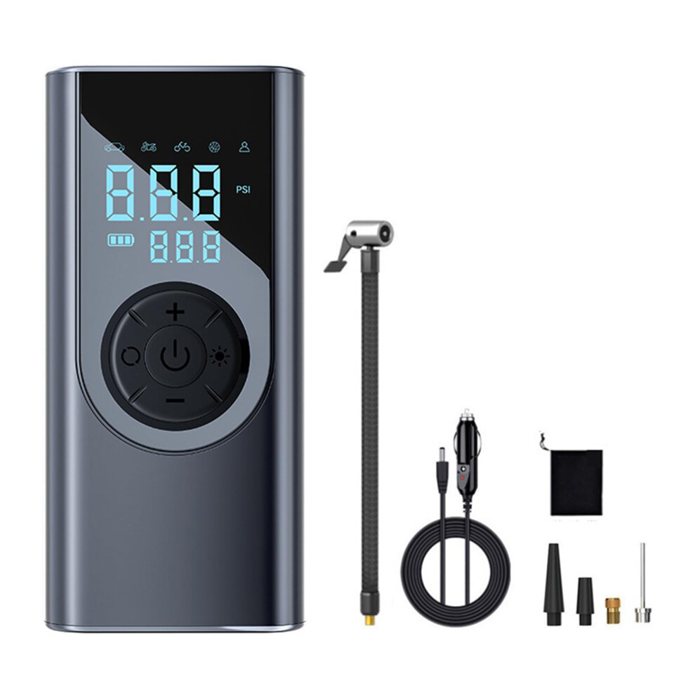 Portable Tire Inflator 150PSI Air Compressor for Car, Bike, Motorcycle, and Sports Balls - Compact and Efficient Design