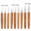 9Pcs Dreadlock Crochet Hook Set with Bamboo Handles Single & Double Braid Tools 3