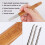 9Pcs Dreadlock Crochet Hook Set with Bamboo Handles Single & Double Braid Tools 10