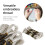 24Pcs Silver Glossy Cross Stitch Threads, 8m Embroidery Floss Set 5