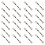 24Pcs Silver Glossy Cross Stitch Threads, 8m Embroidery Floss Set 12