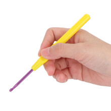 22Pcs Aluminum & Plastic Crochet Hooks Set, Sizes 1mm-6mm, Colorful