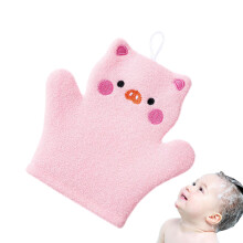 Kids Bath Mitt - Cute Cartoon Animal Bath Gloves for Toddlers - Soft Washable Shower Mittens for Early Stage Development