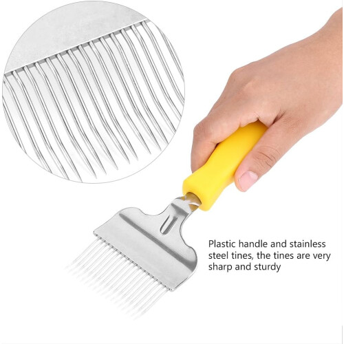 Honey Uncapping Tools Stainless Steel Fork and Spatula Set for Beekeeping Honeycomb Cutting and Uncapping 1