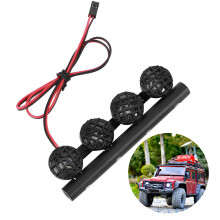 LED-Dachdurchlicht für TRX4/SCX10 1/10 RC-Car Crawler Schwarz, 4-6 LEDs