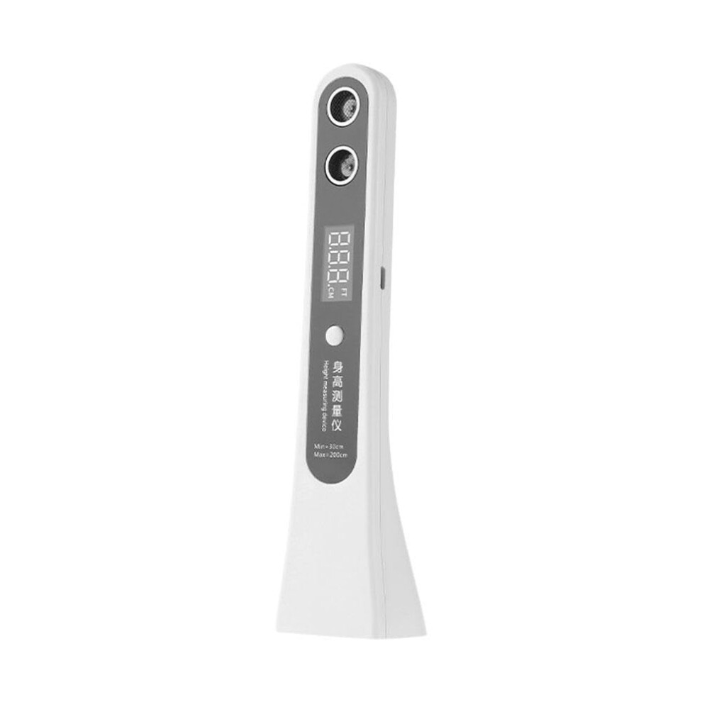 White Digital Height Measurement Tool - Portable Ultrasound Device For Accurate Height Measurement, Smart Color For Children