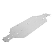 Aluminiumlegierung RC-Auto-Chassis passend für HSP 94107 94111 94110 94124, Silber