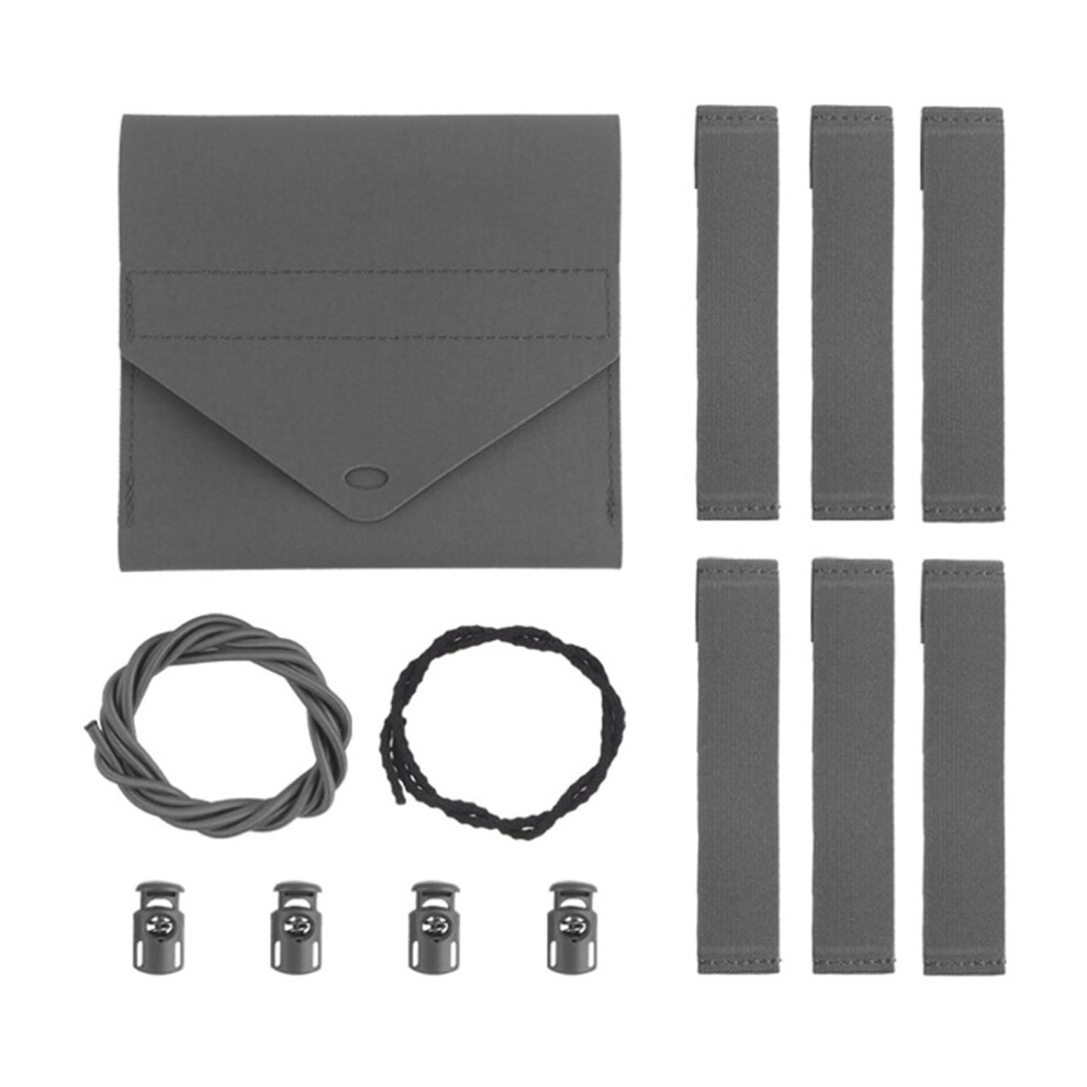 Magazine Pouches Tactical Medical Insert Bag with Elastic Ropes, Gray Color, Durable Design for First Aid Kits