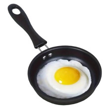 Fried Egg Pan Mini Non-Stick Skillet with Cast Iron Handle for Induction and Gas Stoves, Black Egg Frying Pan