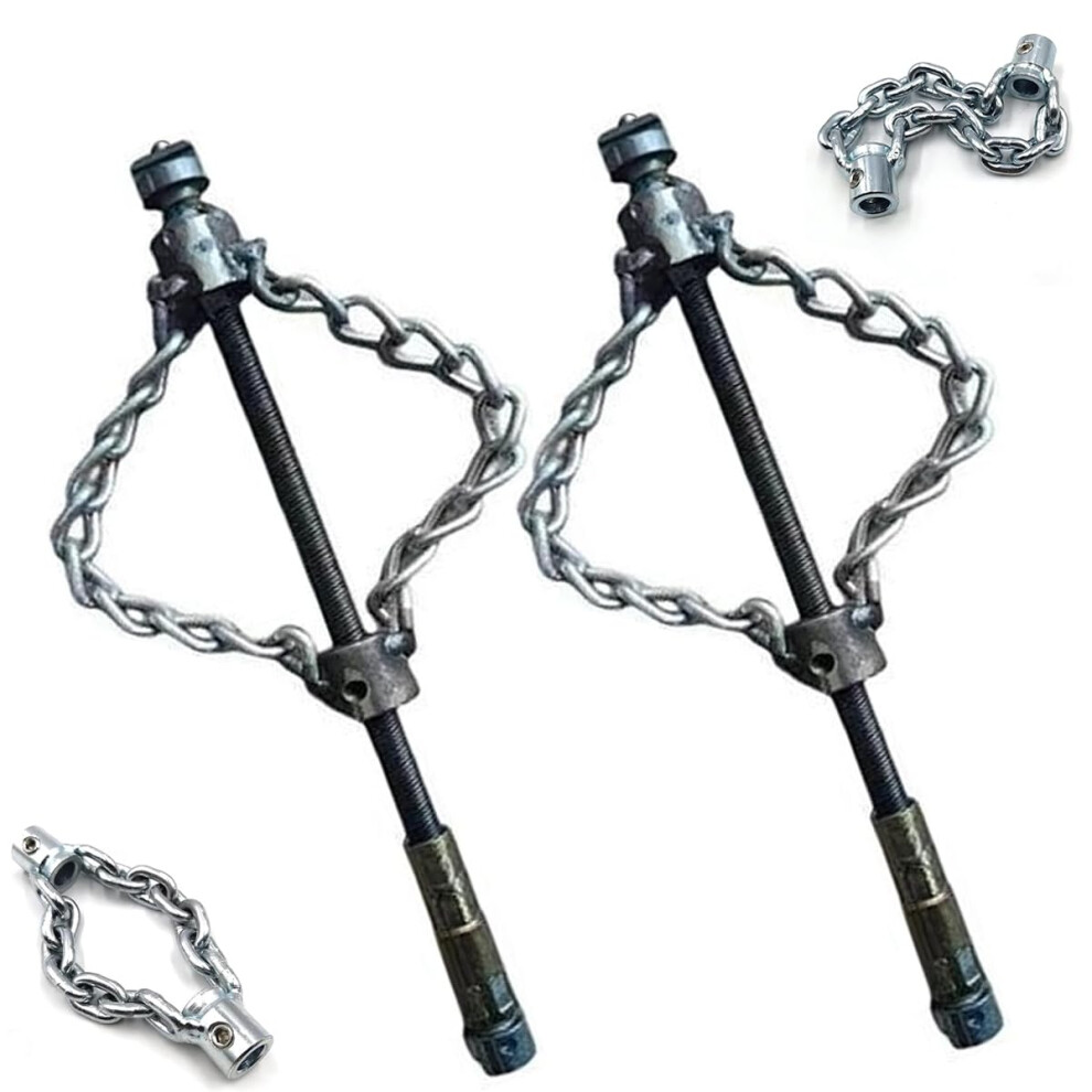 Flex-Shaft Sewer Descaling Chain Tool, 16Mm Compatible Pvc Pipe Cleaner, Push-Type Rotary Cable Dredge, 2Pcs 6447073364402
