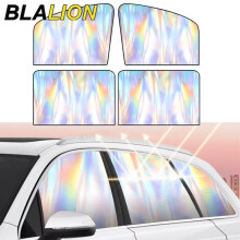 (1 Pair Rear Window) BLALION Car Side Window Sun Shade Magnet Privacy Curtains Anti Glare UV Block Protector Sunshade Laser Coating Heat Insulation
