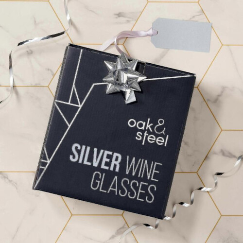 Elegant Stainless Steel Wine Glasses Silver - Robust Unbreakable 2