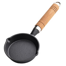 Professional Nonstick Frying Pan Cast Iron Lightweight Design with Ergonomic Handle for Induction and Outdoor Cooking