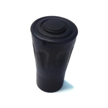 5pcs Rubber Foot Covers for Trekking Poles - Durable Hiking Stick Caps, Black, Adds Traction and Stability on Hard Surfaces