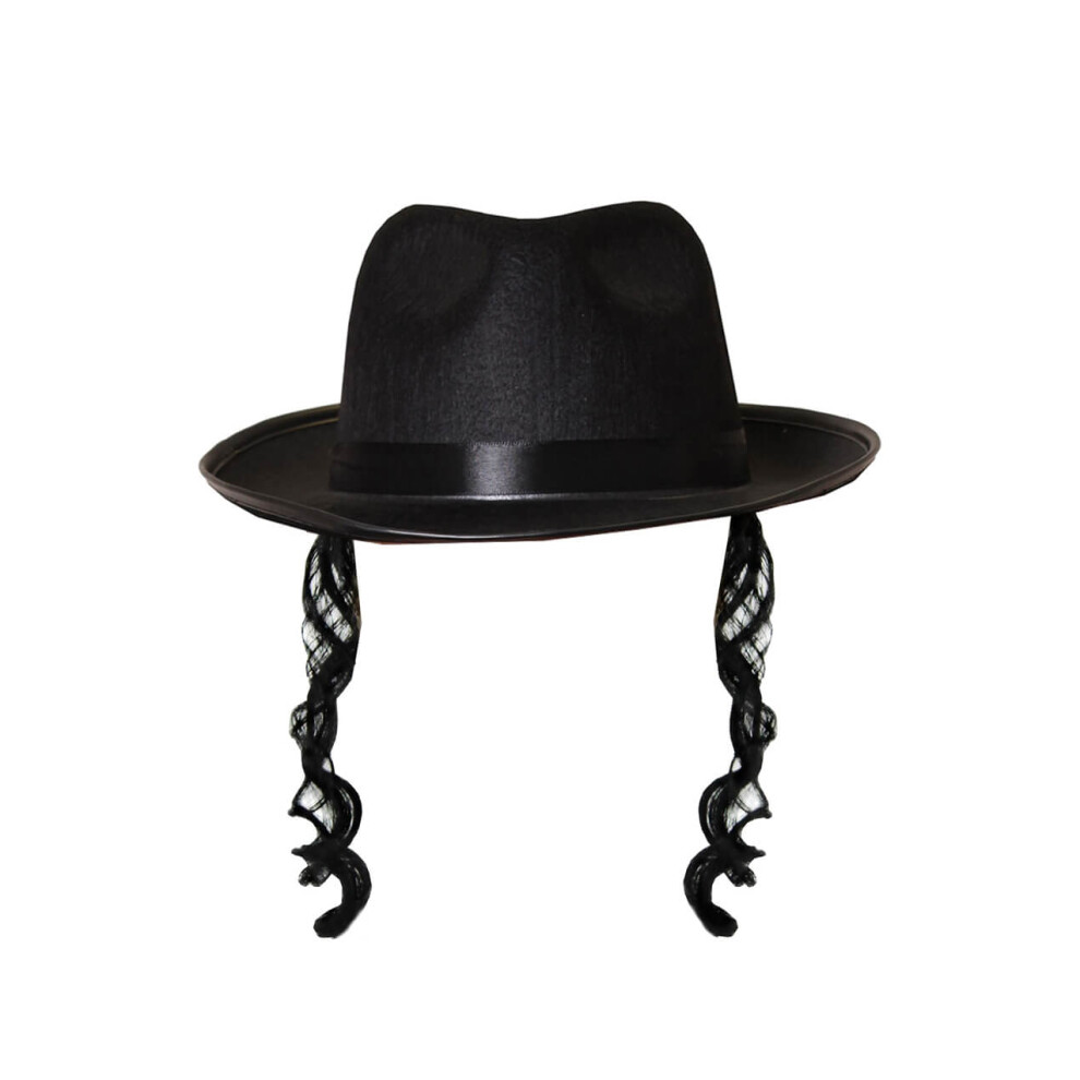 I Love Fancy Dress Ltd (1 Pack) Jewish Hat With Sideburns