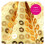 (24 Pack) Gold Sequin Bow Tie 3