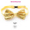 (24 Pack) Gold Sequin Bow Tie 7