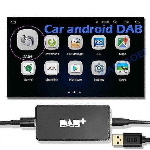 Universal Car Dab Plus Radio Receiver Tuner Usb Interface for Car Android Multimedia Player System Digital Audio Broadcasting