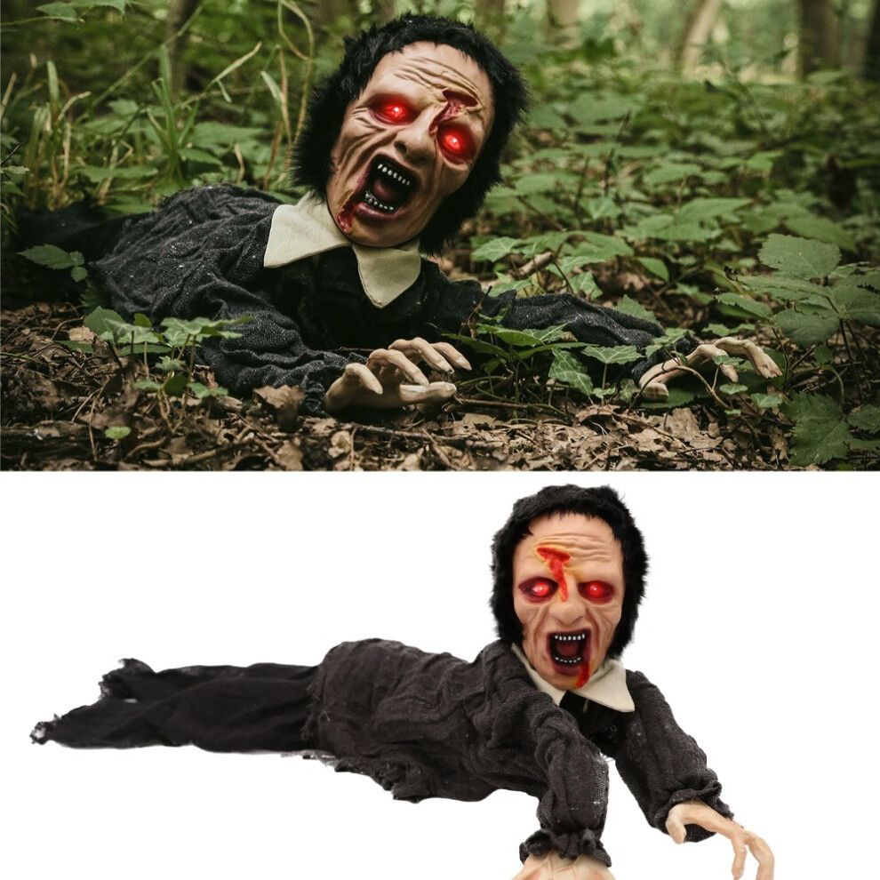 I Love Fancy Dress Ltd Scary Halloween Animatronic Zombie Decoration 1 Pack