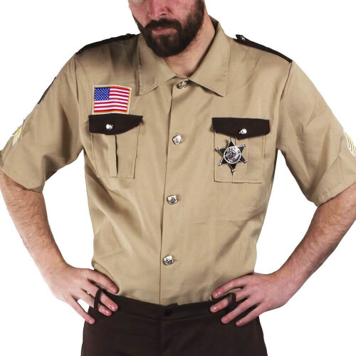 (Large) US Zombie Hunter Sheriff Costume 2