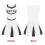 (Medium) White Zombie Cheerleader Costume 4