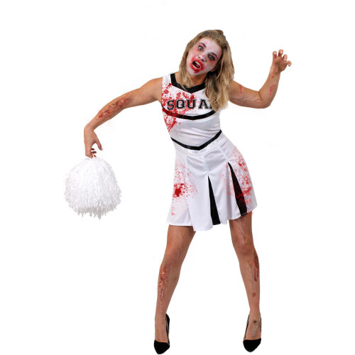(Large) White Zombie Cheerleader Costume