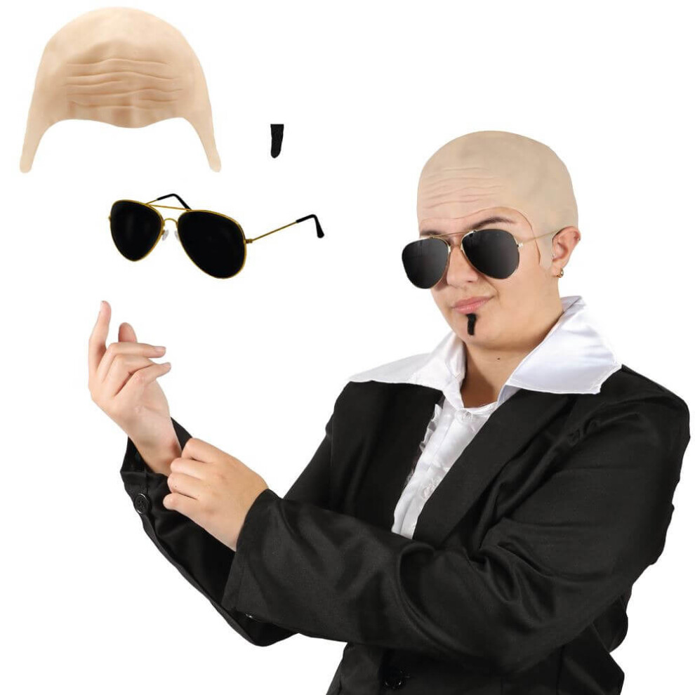 I Love Fancy Dress Ltd Mr Worldwide Costume Set Black
