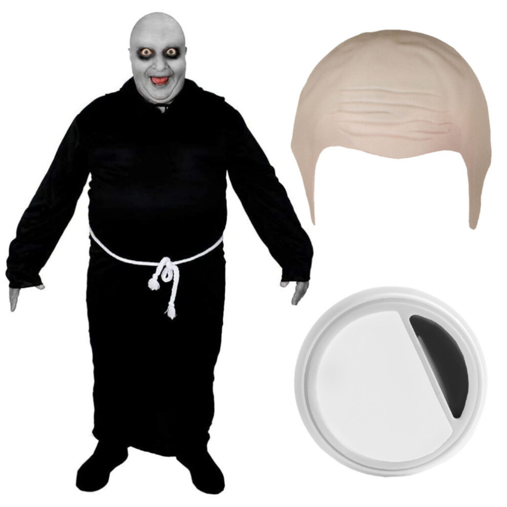 I Love Fancy Dress Ltd (Xxl) Black Bald Festering Uncle Costume