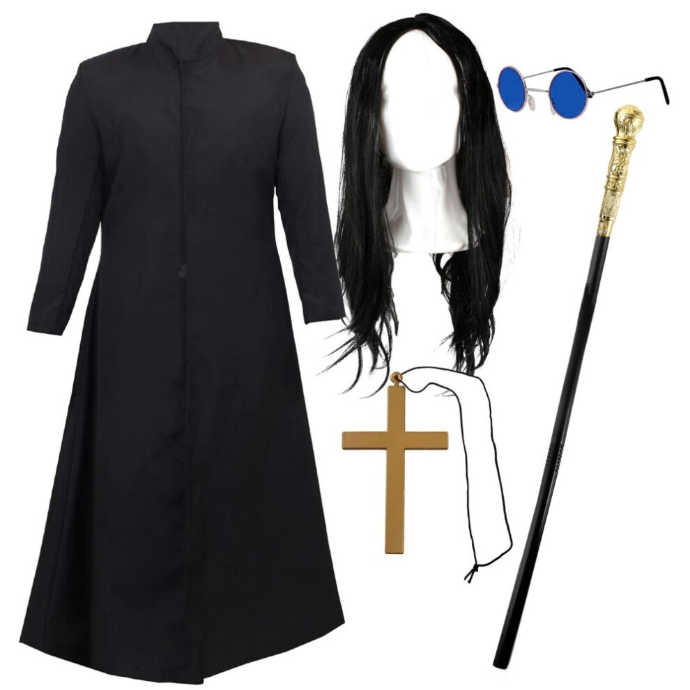 I Love Fancy Dress Ltd (Medium) Prince Of Darkness Costume | 5 Pcs Black/Silver