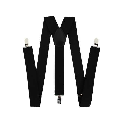 (3 Pack) Adjustable Black Braces