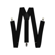 (1 Pack) Adjustable Black Braces