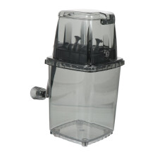 Portable Manual Ice Crusher - Hand Crank Ice Chopper for Home Use, Transparent Design, Easy to Use for DIY Drinks and Outdoor Activities